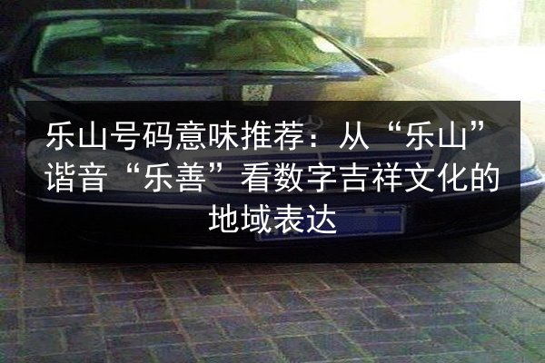 乐山号码意味推荐:从“乐山”谐音“乐善”看数字吉祥文化的地域表达 第2张 乐山号码意味推荐:从“乐山”谐音“乐善”看数字吉祥文化的地域表达 第2张