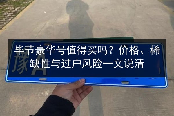 毕节豪华号值得买吗？价格、稀缺性与过户风险一文说清