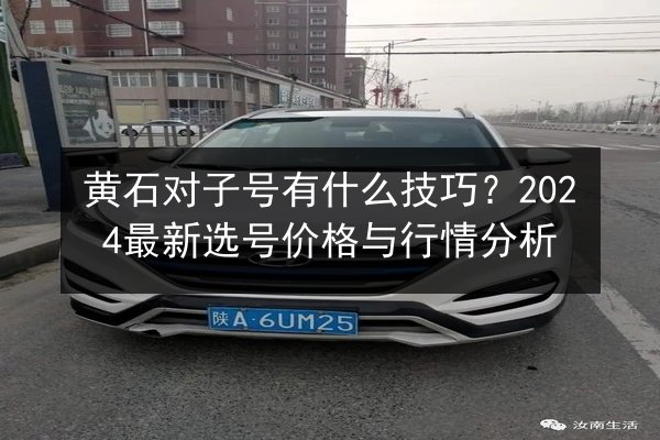 黄石对子号有什么技巧？2024最新选号价格与行情分析