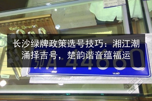 长沙绿牌政策选号技巧:湘江潮涌择吉号,楚韵谐音蕴福运 第3张 长沙绿牌政策选号技巧:湘江潮涌择吉号,楚韵谐音蕴福运 第3张