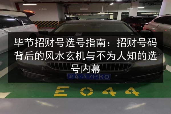 毕节招财号选号指南:招财号码背后的风水玄机与不为人知的选号内幕 第2张 毕节招财号选号指南:招财号码背后的风水玄机与不为人知的选号内幕 第2张
