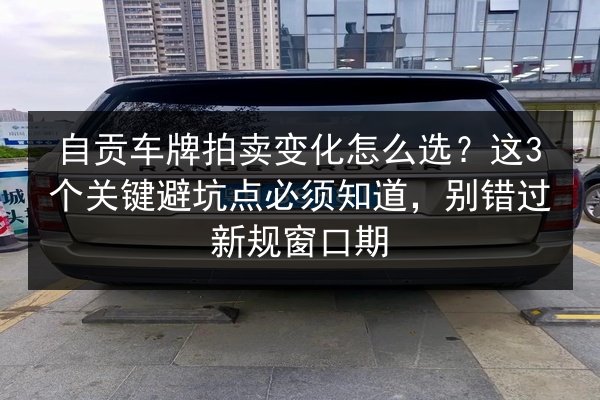 自贡车牌拍卖变化怎么选？这3个关键避坑点必须知道，别错过新规窗口期 第3张