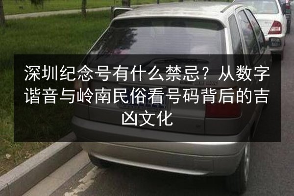 深圳纪念号有什么禁忌?从数字谐音与岭南民俗看号码背后的吉凶文化 第2张 深圳纪念号有什么禁忌?从数字谐音与岭南民俗看号码背后的吉凶文化 第2张