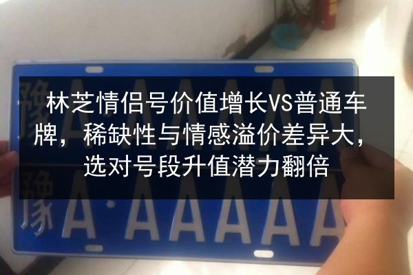 林芝情侣号价值增长VS普通车牌，稀缺性与情感溢价差异大，选对号段升值潜力翻倍
