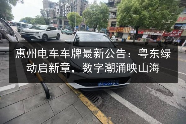 惠州电车车牌最新公告：粤东绿动启新章，数字潮涌映山海