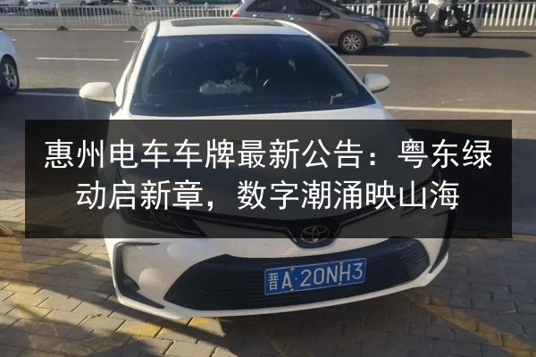 惠州电车车牌最新公告:粤东绿动启新章,数字潮涌映山海 第2张 惠州电车车牌最新公告:粤东绿动启新章,数字潮涌映山海 第2张