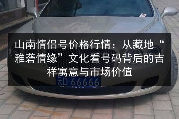 山南情侣号价格行情:从藏地“雅砻情缘”文化看号码背后的吉祥寓意与市场价值 第2张 山南情侣号价格行情:从藏地“雅砻情缘”文化看号码背后的吉祥寓意与市场价值 第2张