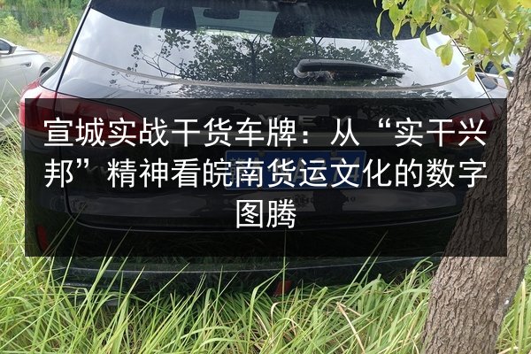 宣城实战干货车牌：从“实干兴邦”精神看皖南货运文化的数字图腾