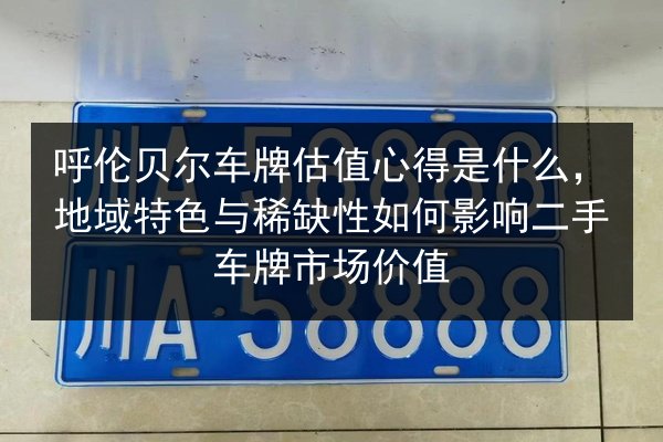 呼伦贝尔车牌估值心得是什么,地域特色与稀缺性如何影响二手车牌市场价值 第2张 呼伦贝尔车牌估值心得是什么,地域特色与稀缺性如何影响二手车牌市场价值 第2张