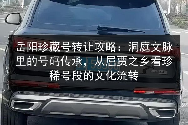 岳阳珍藏号转让攻略:洞庭文脉里的号码传承,从屈贾之乡看珍稀号段的文化流转 第2张 岳阳珍藏号转让攻略:洞庭文脉里的号码传承,从屈贾之乡看珍稀号段的文化流转 第2张