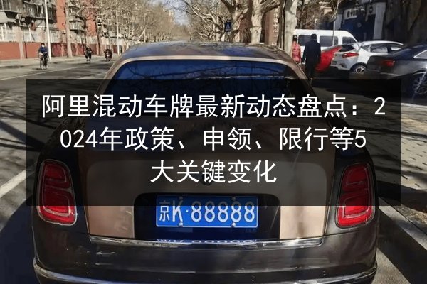 阿里混动车牌最新动态盘点:2024年政策、申领、限行等5大关键变化 第2张 阿里混动车牌最新动态盘点:2024年政策、申领、限行等5大关键变化 第2张