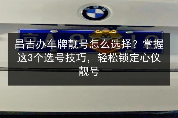 昌吉办车牌靓号怎么选择?掌握这3个选号技巧,轻松锁定心仪靓号 第2张 昌吉办车牌靓号怎么选择?掌握这3个选号技巧,轻松锁定心仪靓号 第2张