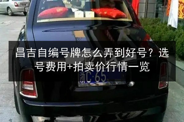 昌吉自编号牌怎么弄到好号？选号费用+拍卖价行情一览 第3张