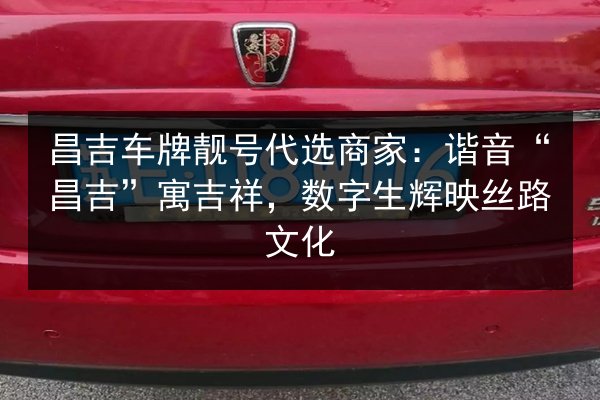 昌吉车牌靓号代选商家：谐音“昌吉”寓吉祥，数字生辉映丝路文化 第2张