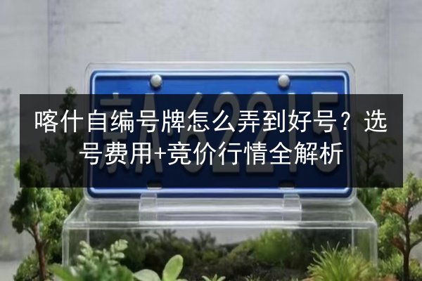 喀什自编号牌怎么弄到好号?选号费用+竞价行情全解析 第2张 喀什自编号牌怎么弄到好号?选号费用+竞价行情全解析 第2张
