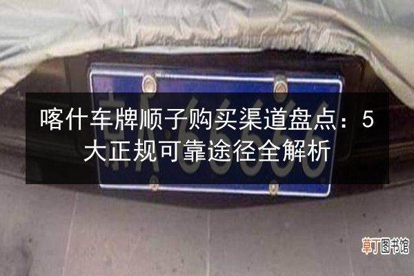 喀什车牌顺子购买渠道盘点:5大正规可靠途径全解析 第2张 喀什车牌顺子购买渠道盘点:5大正规可靠途径全解析 第2张