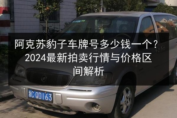 阿克苏豹子车牌号多少钱一个？2024最新拍卖行情与价格区间解析 第2张