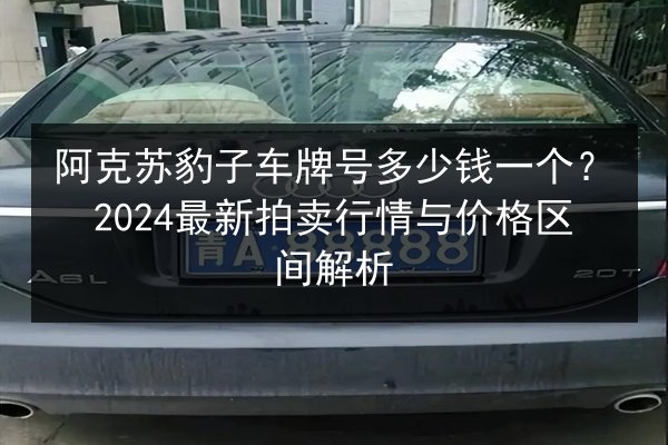 阿克苏豹子车牌号多少钱一个？2024最新拍卖行情与价格区间解析 第3张