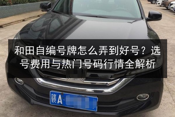 和田自编号牌怎么弄到好号？选号费用与热门号码行情全解析 第2张