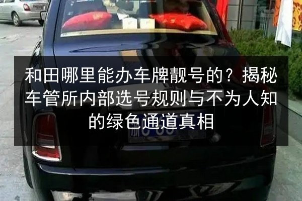和田哪里能办车牌靓号的？揭秘车管所内部选号规则与不为人知的绿色通道真相 第2张