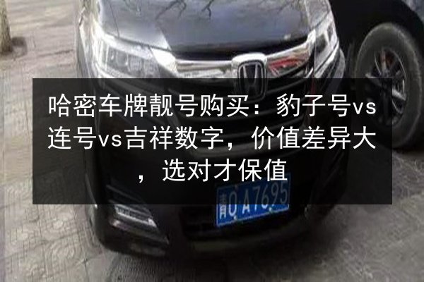 哈密车牌靓号购买:豹子号vs连号vs吉祥数字,价值差异大,选对才保值 第2张 哈密车牌靓号购买:豹子号vs连号vs吉祥数字,价值差异大,选对才保值 第2张