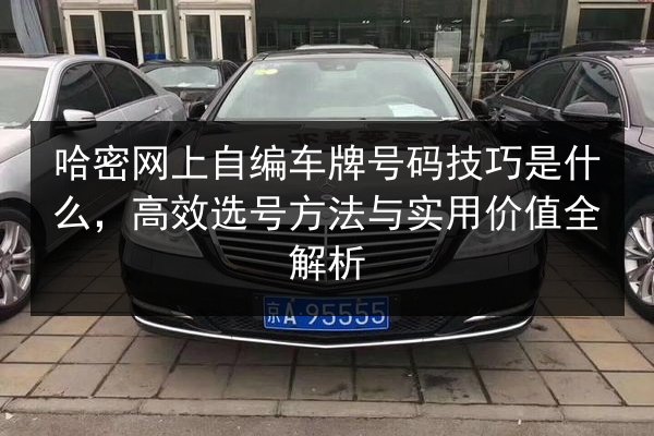 哈密网上自编车牌号码技巧是什么,高效选号方法与实用价值全解析 第2张 哈密网上自编车牌号码技巧是什么,高效选号方法与实用价值全解析 第2张
