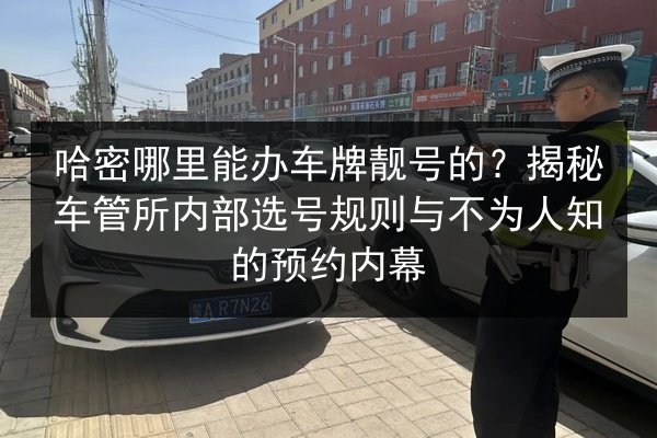 哈密哪里能办车牌靓号的?揭秘车管所内部选号规则与不为人知的预约内幕 第2张 哈密哪里能办车牌靓号的?揭秘车管所内部选号规则与不为人知的预约内幕 第2张