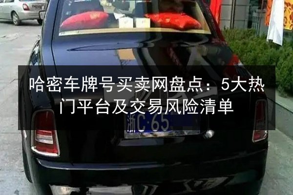 哈密车牌号买卖网盘点:5大热门平台及交易风险清单 第3张 哈密车牌号买卖网盘点:5大热门平台及交易风险清单 第3张