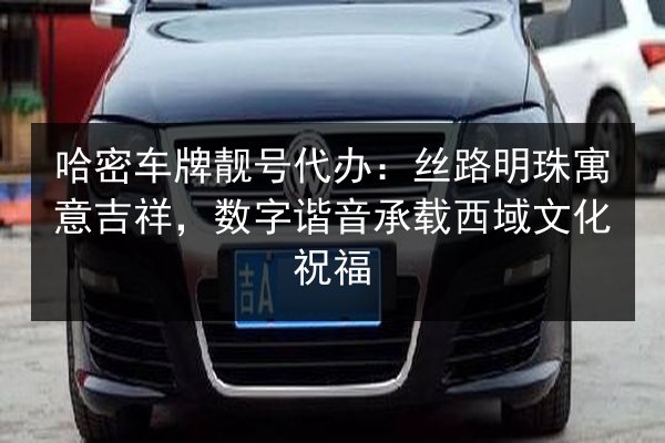 哈密车牌靓号代办：丝路明珠寓意吉祥，数字谐音承载西域文化祝福 第1张