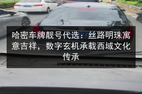 哈密车牌靓号代选:丝路明珠寓意吉祥,数字玄机承载西域文化传承 第2张 哈密车牌靓号代选:丝路明珠寓意吉祥,数字玄机承载西域文化传承 第2张