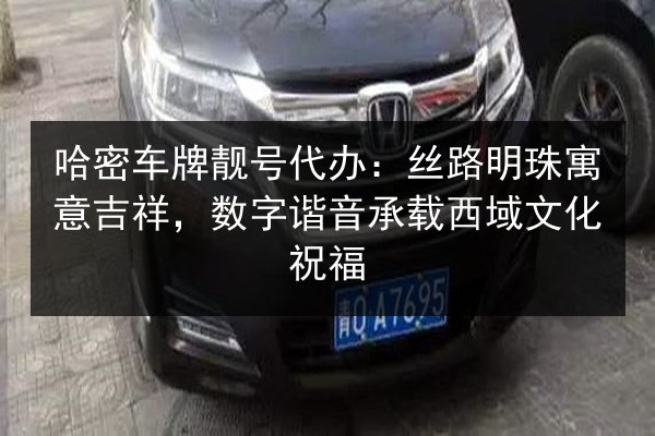 哈密车牌靓号代办：丝路明珠寓意吉祥，数字谐音承载西域文化祝福 第3张