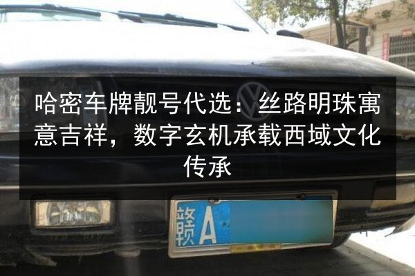 哈密车牌靓号代选:丝路明珠寓意吉祥,数字玄机承载西域文化传承 第3张 哈密车牌靓号代选:丝路明珠寓意吉祥,数字玄机承载西域文化传承 第3张