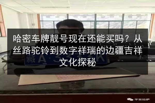 哈密车牌靓号现在还能买吗？从丝路驼铃到数字祥瑞的边疆吉祥文化探秘