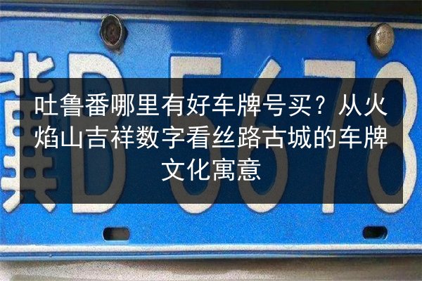 吐鲁番哪里有好车牌号买?从火焰山吉祥数字看丝路古城的车牌文化寓意 第2张 吐鲁番哪里有好车牌号买?从火焰山吉祥数字看丝路古城的车牌文化寓意 第2张