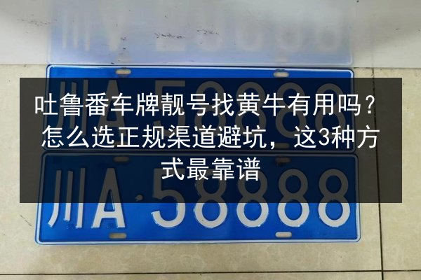 吐鲁番车牌靓号找黄牛有用吗?怎么选正规渠道避坑,这3种方式最靠谱 第2张 吐鲁番车牌靓号找黄牛有用吗?怎么选正规渠道避坑,这3种方式最靠谱 第2张