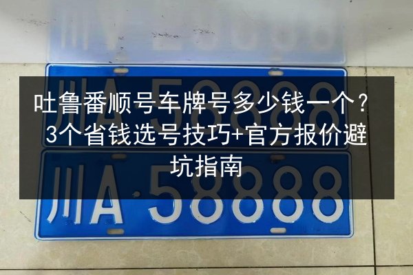吐鲁番顺号车牌号多少钱一个?3个省钱选号技巧+官方报价避坑指南 第3张 吐鲁番顺号车牌号多少钱一个?3个省钱选号技巧+官方报价避坑指南 第3张