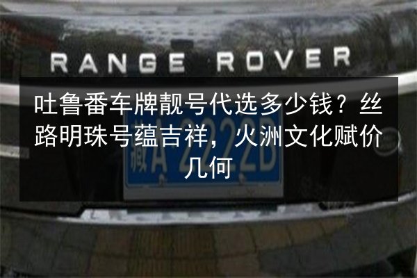 吐鲁番车牌靓号代选多少钱？丝路明珠号蕴吉祥，火洲文化赋价几何 第3张