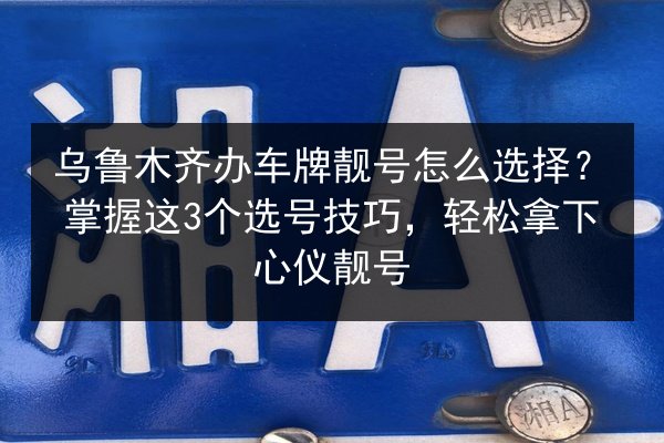 乌鲁木齐办车牌靓号怎么选择?掌握这3个选号技巧,轻松拿下心仪靓号 第3张 乌鲁木齐办车牌靓号怎么选择?掌握这3个选号技巧,轻松拿下心仪靓号 第3张
