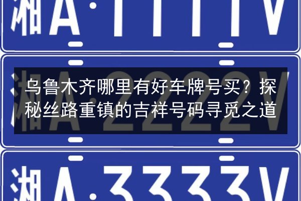 乌鲁木齐哪里有好车牌号买？探秘丝路重镇的吉祥号码寻觅之道