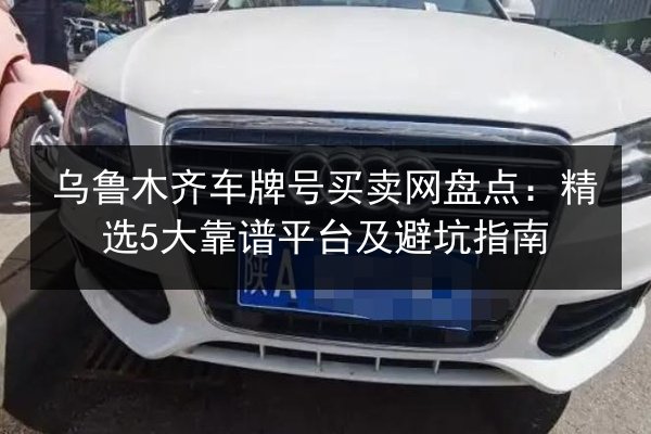 乌鲁木齐车牌号买卖网盘点：精选5大靠谱平台及避坑指南 第2张