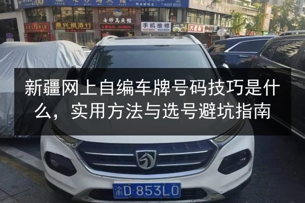 新疆网上自编车牌号码技巧是什么，实用方法与选号避坑指南 第2张