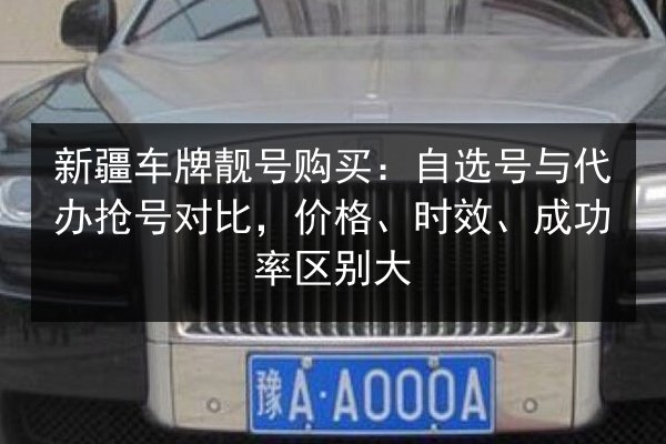 新疆车牌靓号购买：自选号与代办抢号对比，价格、时效、成功率区别大 第2张
