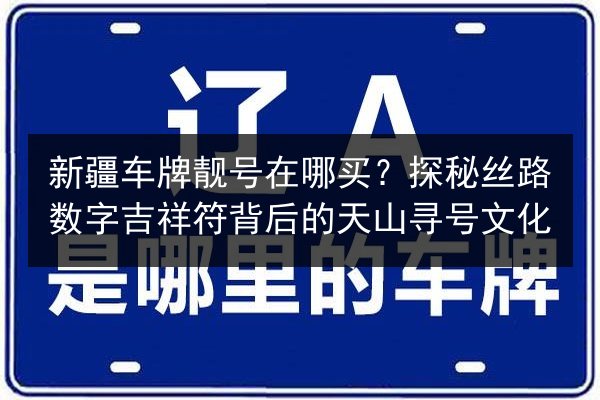 新疆车牌靓号在哪买？探秘丝路数字吉祥符背后的天山寻号文化 第3张