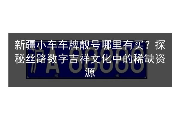 新疆小车车牌靓号哪里有买?探秘丝路数字吉祥文化中的稀缺资源 第2张 新疆小车车牌靓号哪里有买?探秘丝路数字吉祥文化中的稀缺资源 第2张