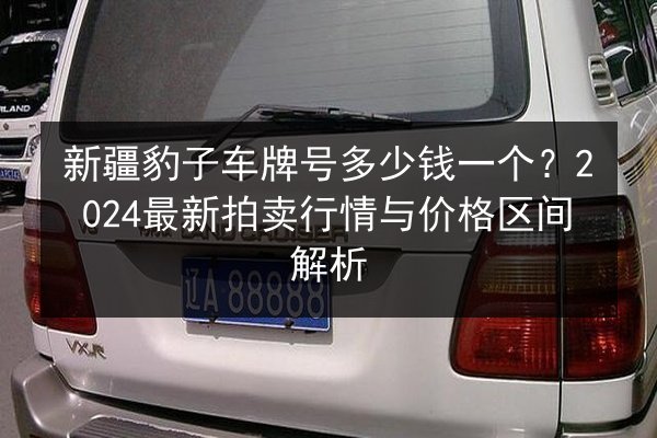 新疆豹子车牌号多少钱一个？2024最新拍卖行情与价格区间解析 第2张