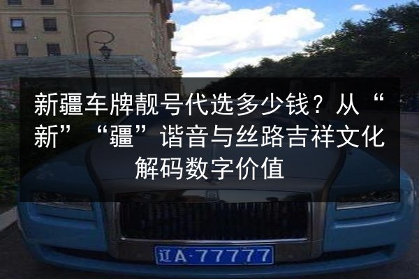 新疆车牌靓号代选多少钱？从“新”“疆”谐音与丝路吉祥文化解码数字价值 第1张