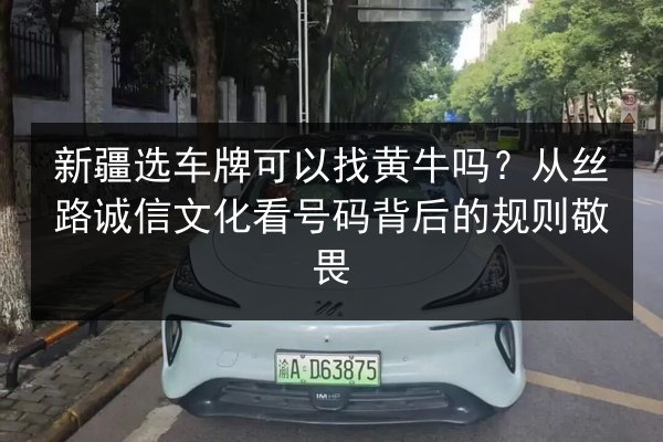 新疆选车牌可以找黄牛吗?从丝路诚信文化看号码背后的规则敬畏 第1张 新疆选车牌可以找黄牛吗?从丝路诚信文化看号码背后的规则敬畏 第1张