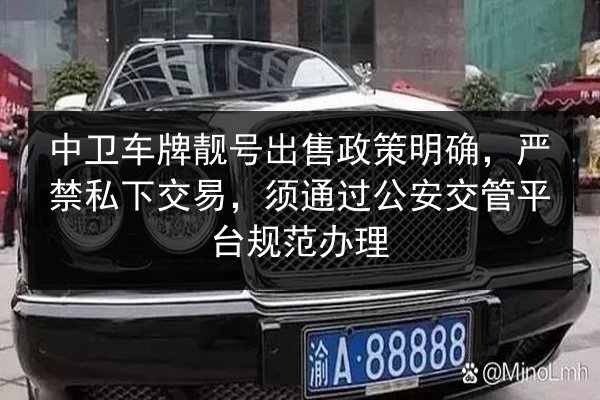 中卫车牌靓号出售政策明确，严禁私下交易，须通过公安交管平台规范办理 第2张