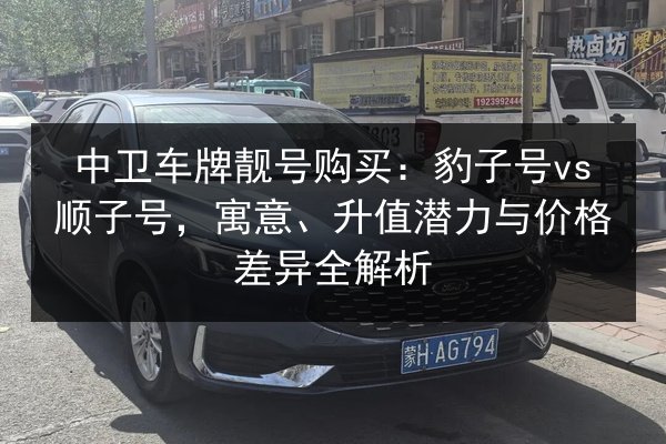 中卫车牌靓号购买：豹子号vs顺子号，寓意、升值潜力与价格差异全解析 第3张