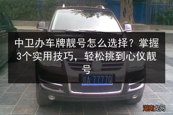 中卫办车牌靓号怎么选择?掌握3个实用技巧,轻松挑到心仪靓号 第3张 中卫办车牌靓号怎么选择?掌握3个实用技巧,轻松挑到心仪靓号 第3张